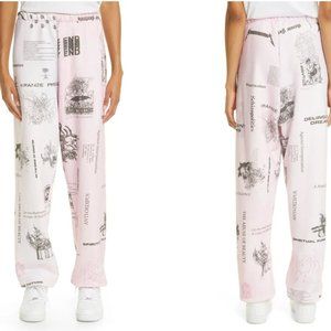 LIBERAL YOUTH MINISTRY Pink Heaven Print Sweatpants Sz L